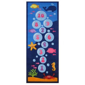 Underwater Hopscotch Area Rug (6 ft. 5 in. L x 2 ft. 5 in. W (6 lbs.))   554246415